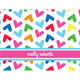 Rainbow Hearts Folded Note Cards Image 3 of 3